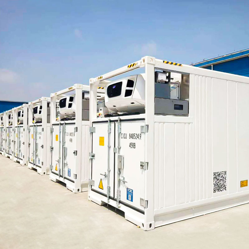 40 feet demiryolu reefer kabı