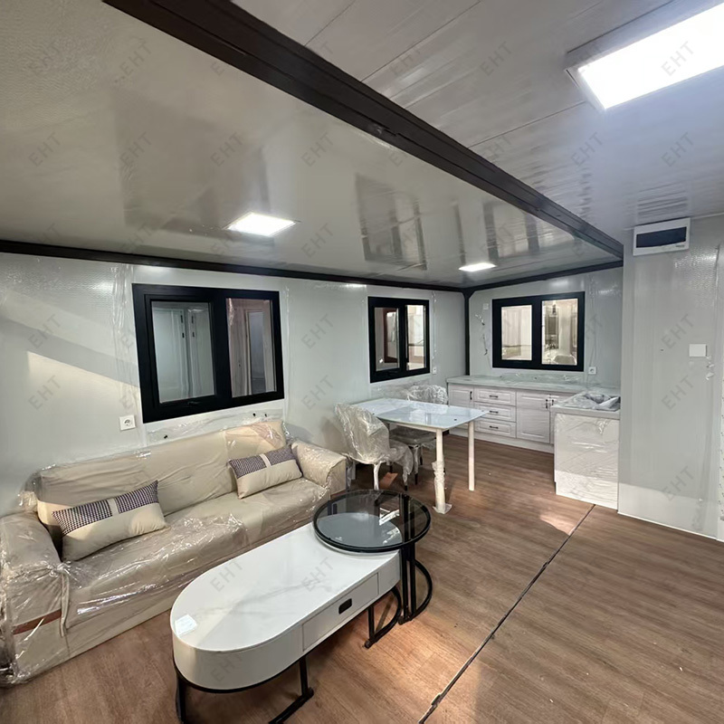 20ft Çift Kanatlı Genişletilebilir Konteyner Ev Prefabrik Mobil Yaşam Ünitesi