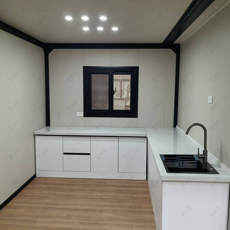 20ft Çift Kanatlı Genişletilebilir Konteyner Ev Prefabrik Mobil Yaşam Ünitesi