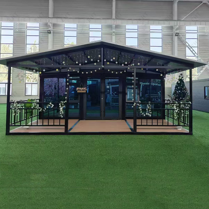 20ft Çift Kanatlı Genişletilebilir Konteyner Ev Prefabrik Mobil Yaşam Ünitesi